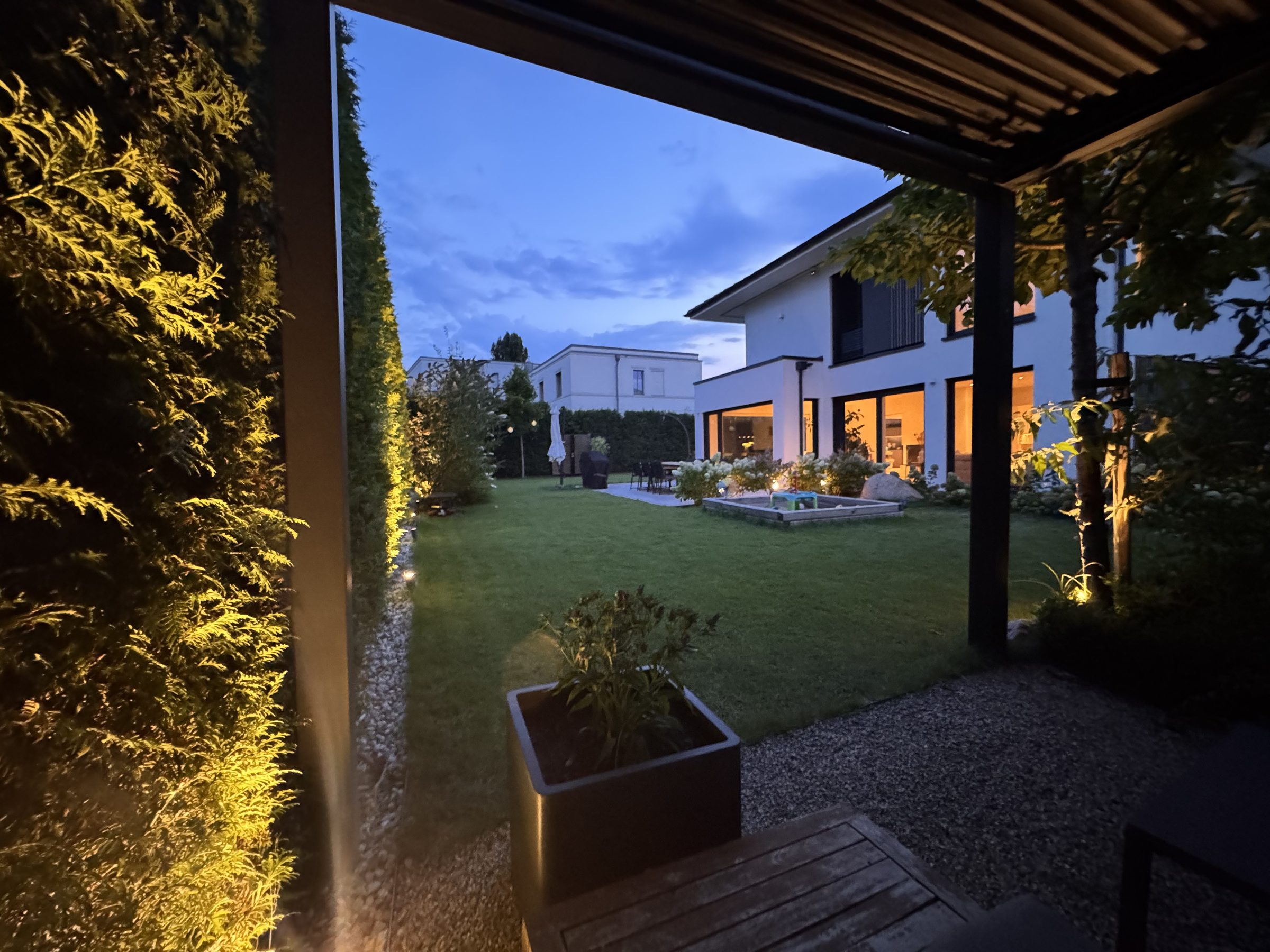 Garten am Abend